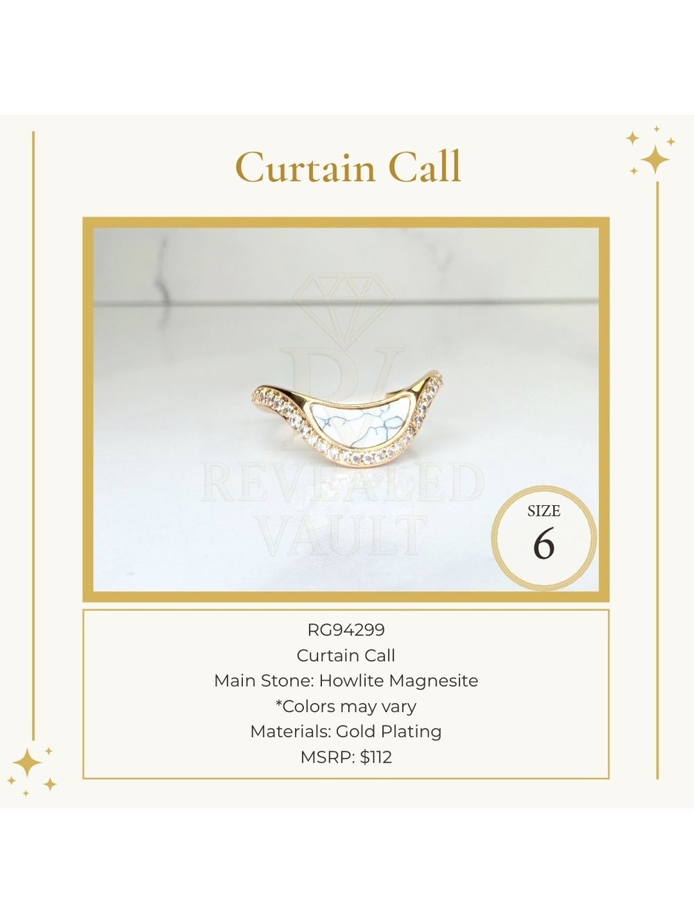Curtain Call- Size 6 - OG